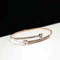 Heart and Soul Diamond Crystal Hearts Bracelet